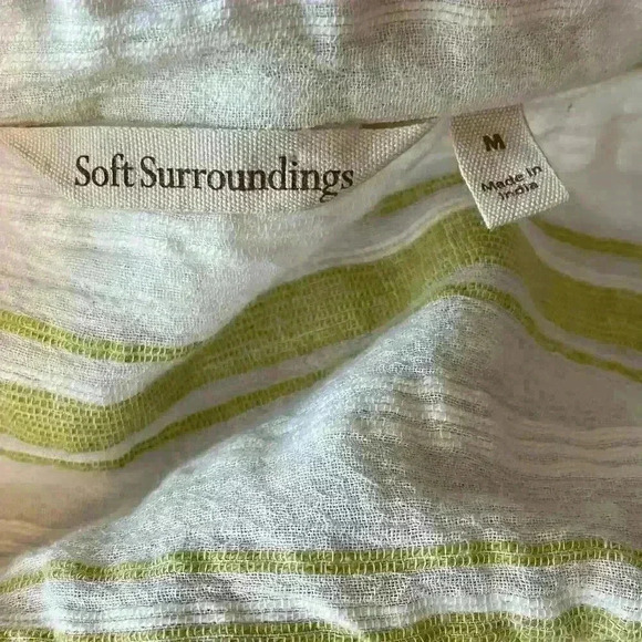 Soft Surroundings Elisha Turquoise Beaded Tunic Top Size Medium - Picture 5 of 12